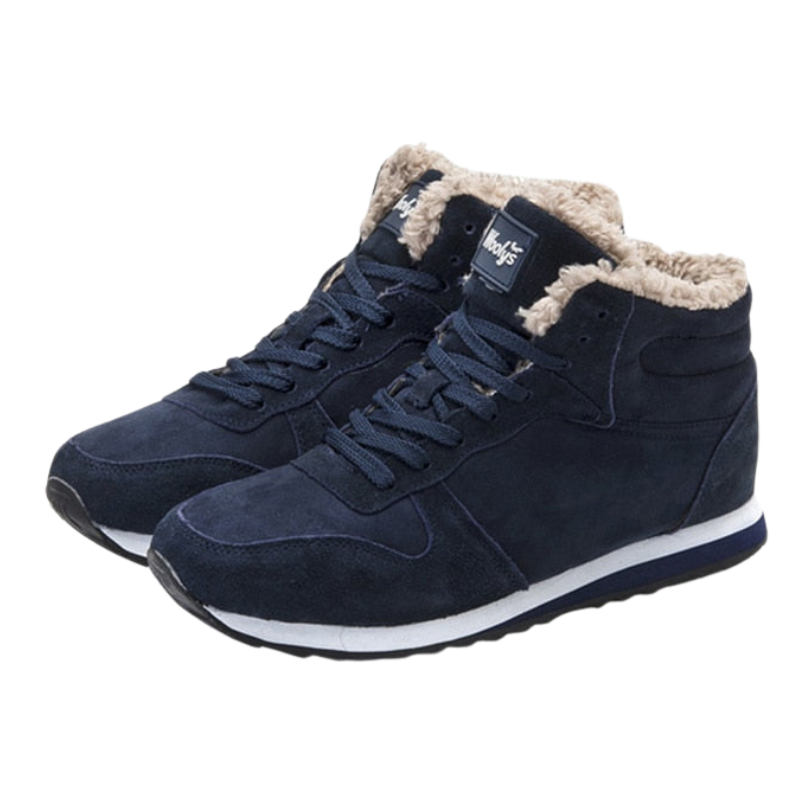 Winterschuhe Herren | Knöchelhoch Schnürstiefel mit Profilsohle