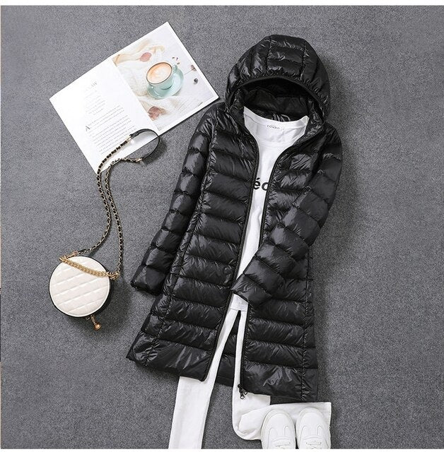 Lange Winterjacke für Frauen