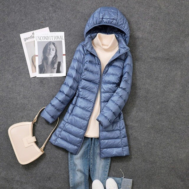 Lange Winterjacke für Frauen