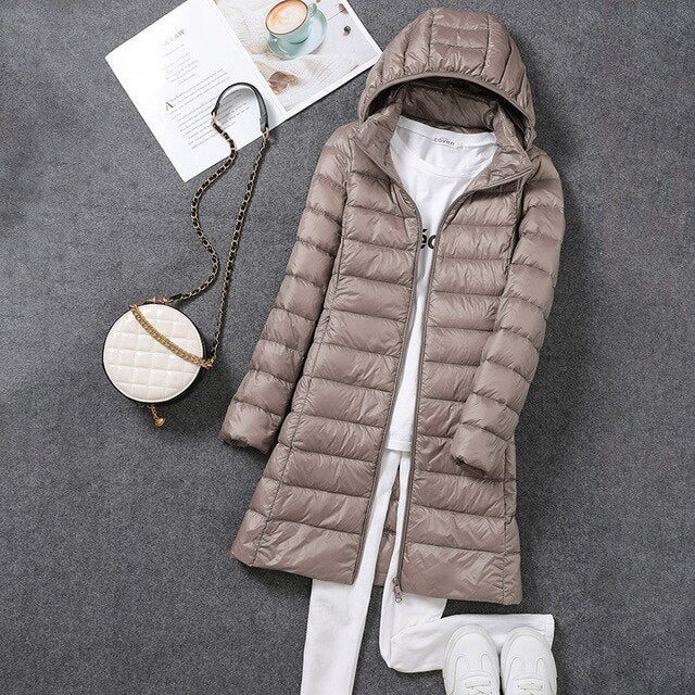 Lange Winterjacke für Frauen