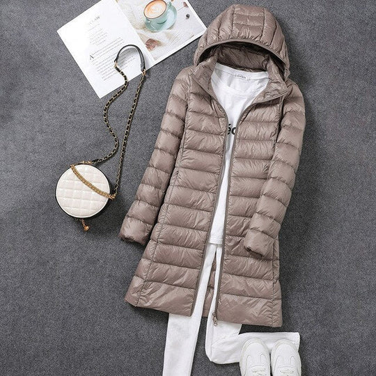 Lange Winterjacke für Frauen
