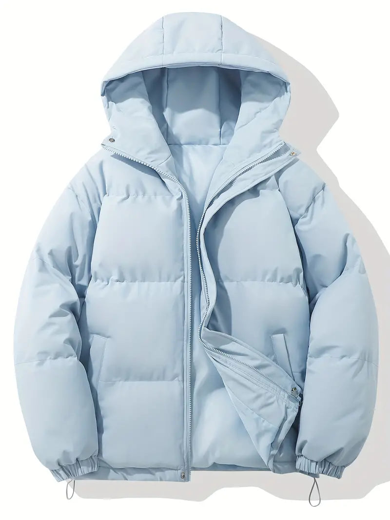 Unisex Winterjacke | Lässiger Steppmantel Mit Kapuze