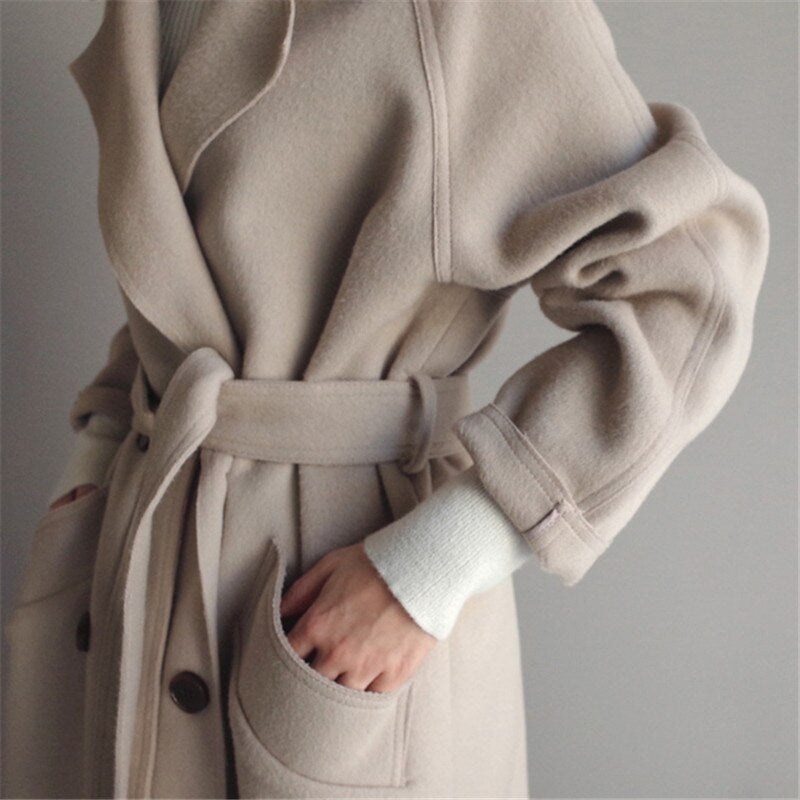 Elegant Wintermantel Trenchcoat Damen | Lang Klassisch