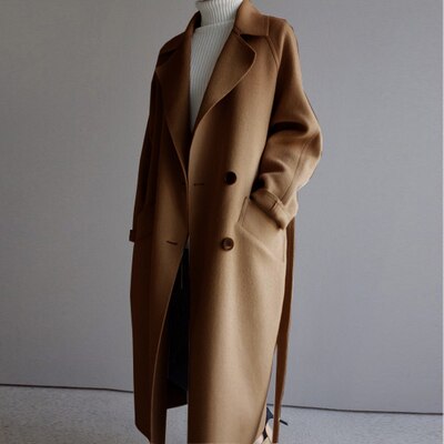 Elegant Wintermantel Trenchcoat Damen | Lang Klassisch