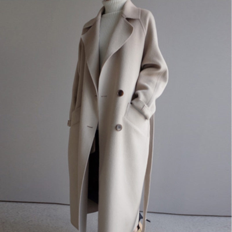 Elegant Wintermantel Trenchcoat Damen | Lang Klassisch
