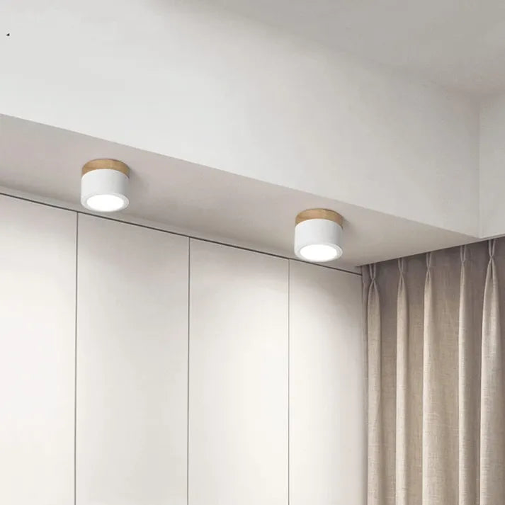 Minimalistische LED Deckenleuchte | Zylindrische Form
