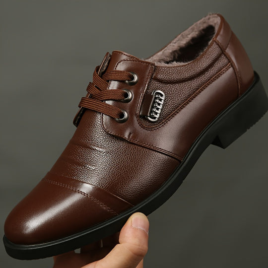 Winterschuhe Herren | Gefütterte Schnürschuhe Mit Niedrigem Schnitt