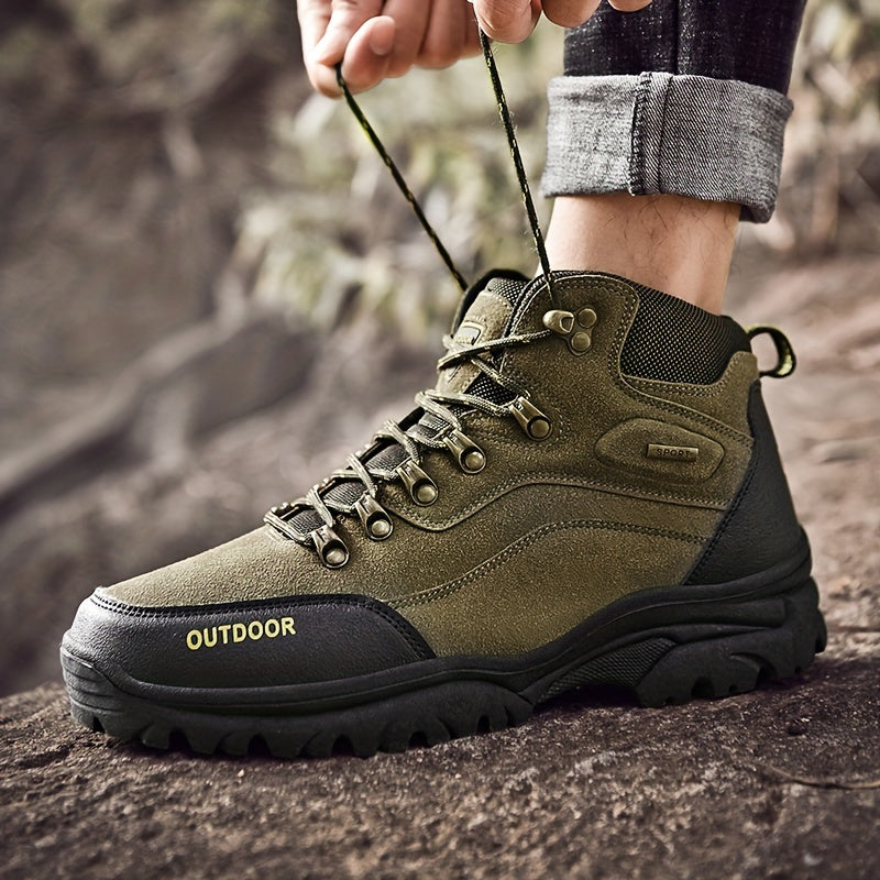 Winterschuhe Herren | Outdoor Stiefel Mit Hohem Schnitt Und Schnürung