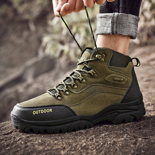 Winterschuhe Herren | Outdoor Stiefel Mit Hohem Schnitt Und Schnürung