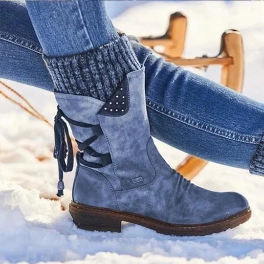 Winter Stiefelette Damen Warm Gefüttert | Komfort Rutschfest
