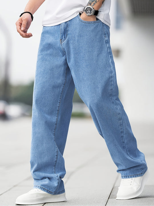 Baggy Jeans Herren | Locker Geschnitten Mit Geradem Bein