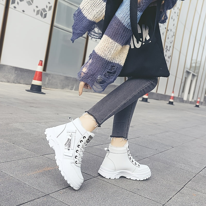 Winterschuhe Damen Stiefel | High-Top mit Schnürung