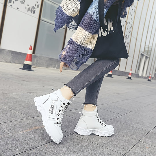 Winterschuhe Damen Stiefel | High-Top mit Schnürung
