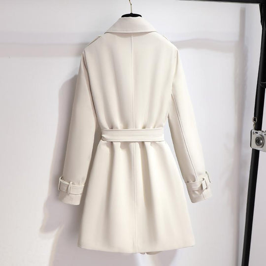 Trenchcoat Damen Elegant | Übergangsmantel Knielang