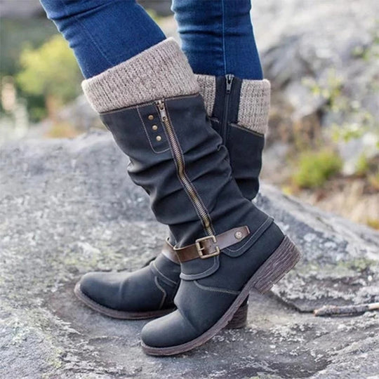 Damen Winter Stiefel | Outdoor warm hoch mit Absatz