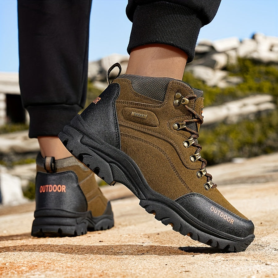 Winterschuhe Herren | Outdoor Stiefel Mit Hohem Schnitt Und Schnürung