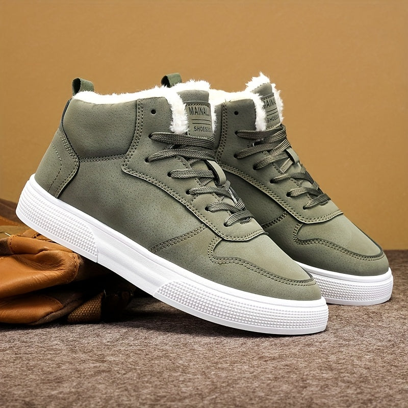 Winterschuhe Herren | Schnürung Hoher Schnitt Sneaker Stil