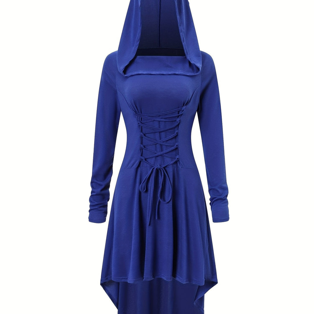 Damen Halloween-Umhang mit Kapuze | Lang