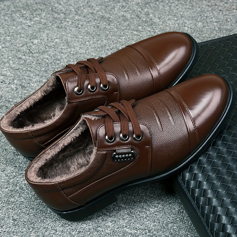 Winterschuhe Herren | Gefütterte Schnürschuhe Mit Niedrigem Schnitt