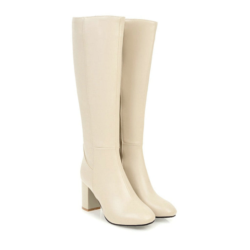 Damen Stiefel | Kniehoch elegant mit Absatz