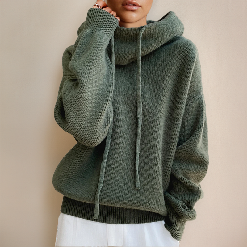 Rollkragen Pullover Mit Kordel Damen | Lässig & Gemütlich