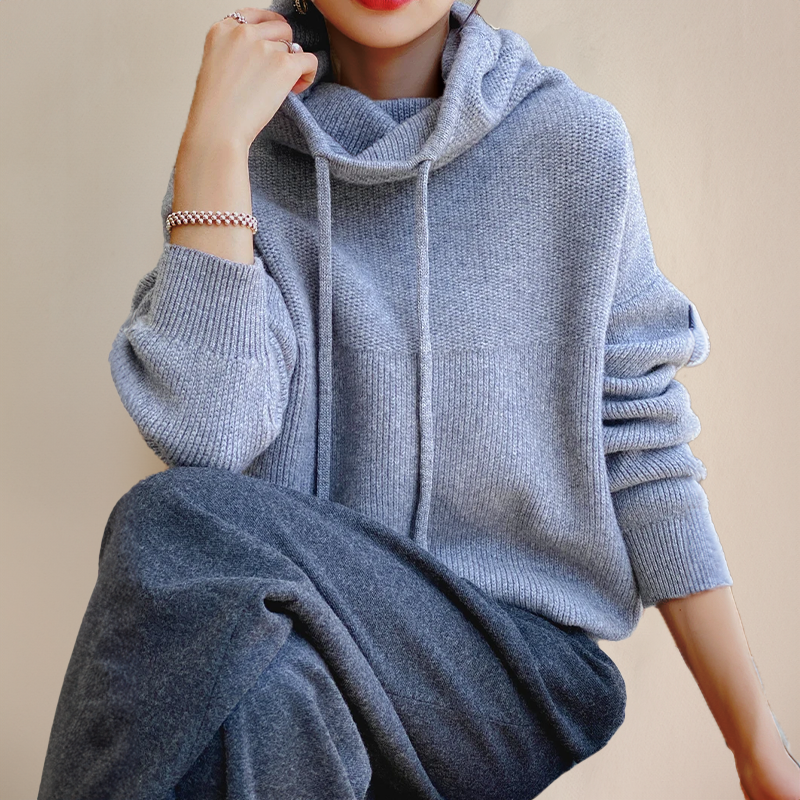 Rollkragen Pullover Mit Kordel Damen | Lässig & Gemütlich