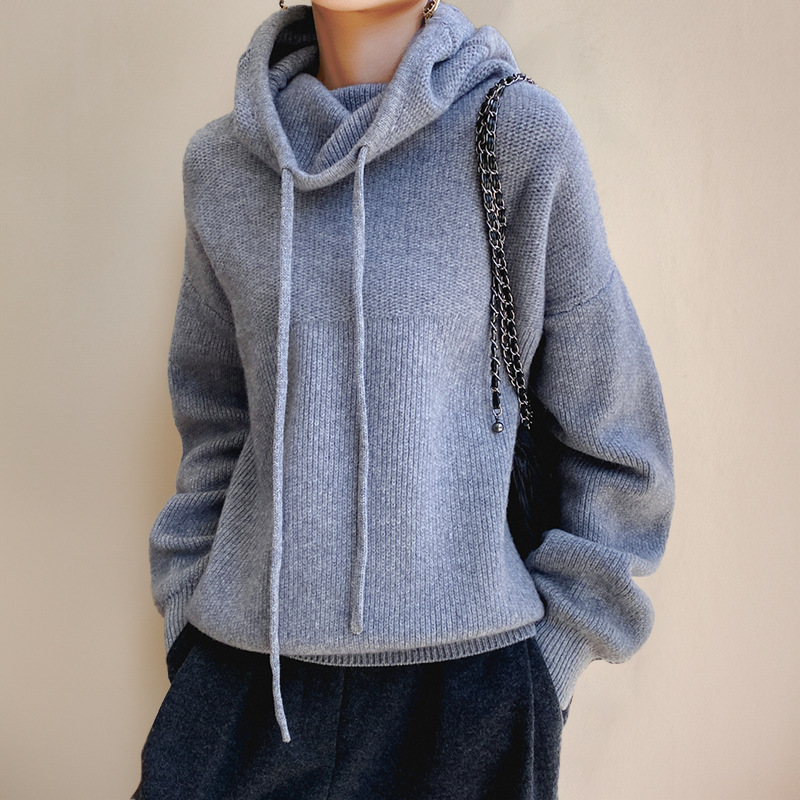 Rollkragen Pullover Mit Kordel Damen | Lässig & Gemütlich