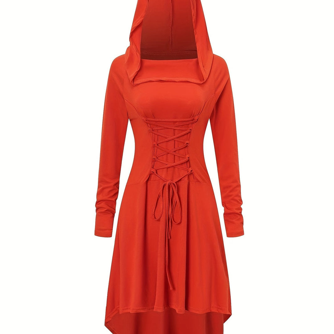 Damen Halloween-Umhang mit Kapuze | Lang