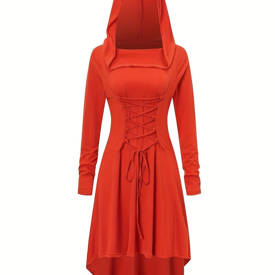 Damen Halloween-Umhang mit Kapuze | Lang