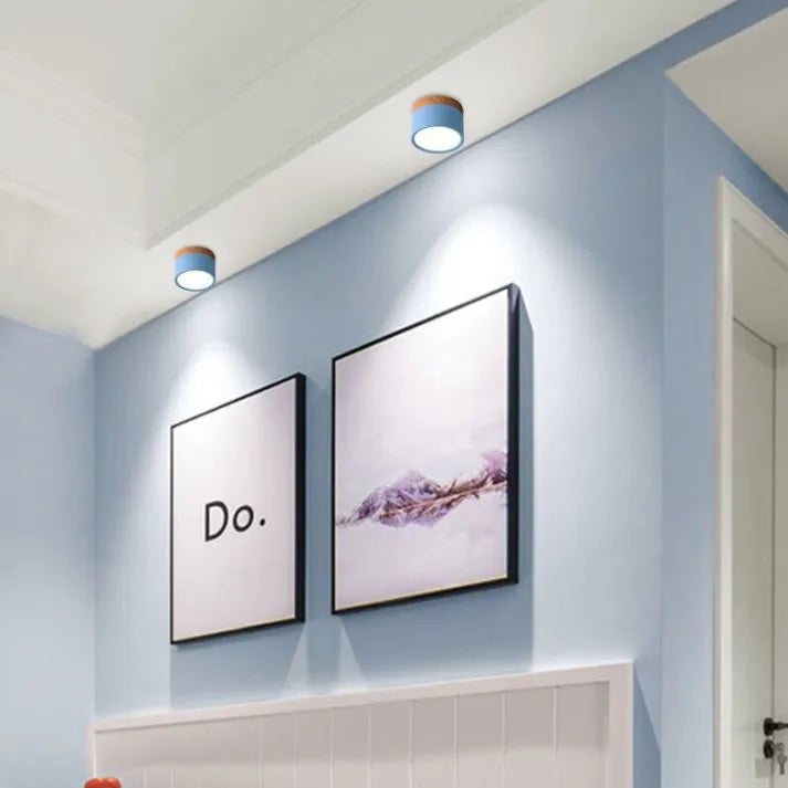 Minimalistische LED Deckenleuchte | Zylindrische Form