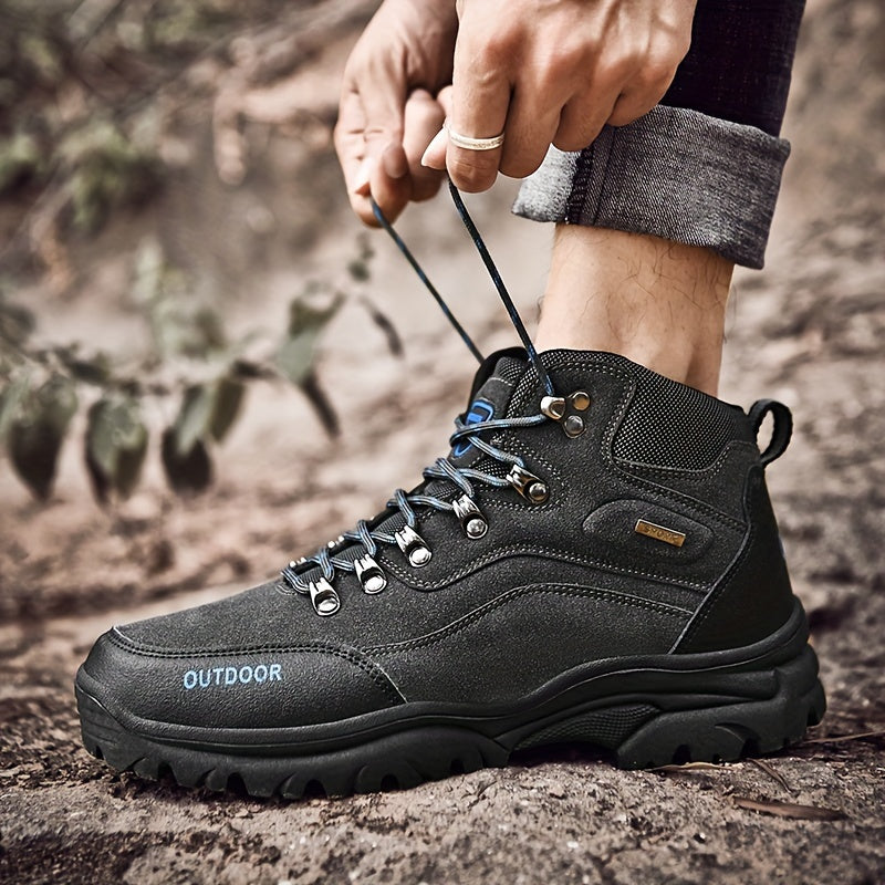 Winterschuhe Herren | Outdoor Stiefel Mit Hohem Schnitt Und Schnürung