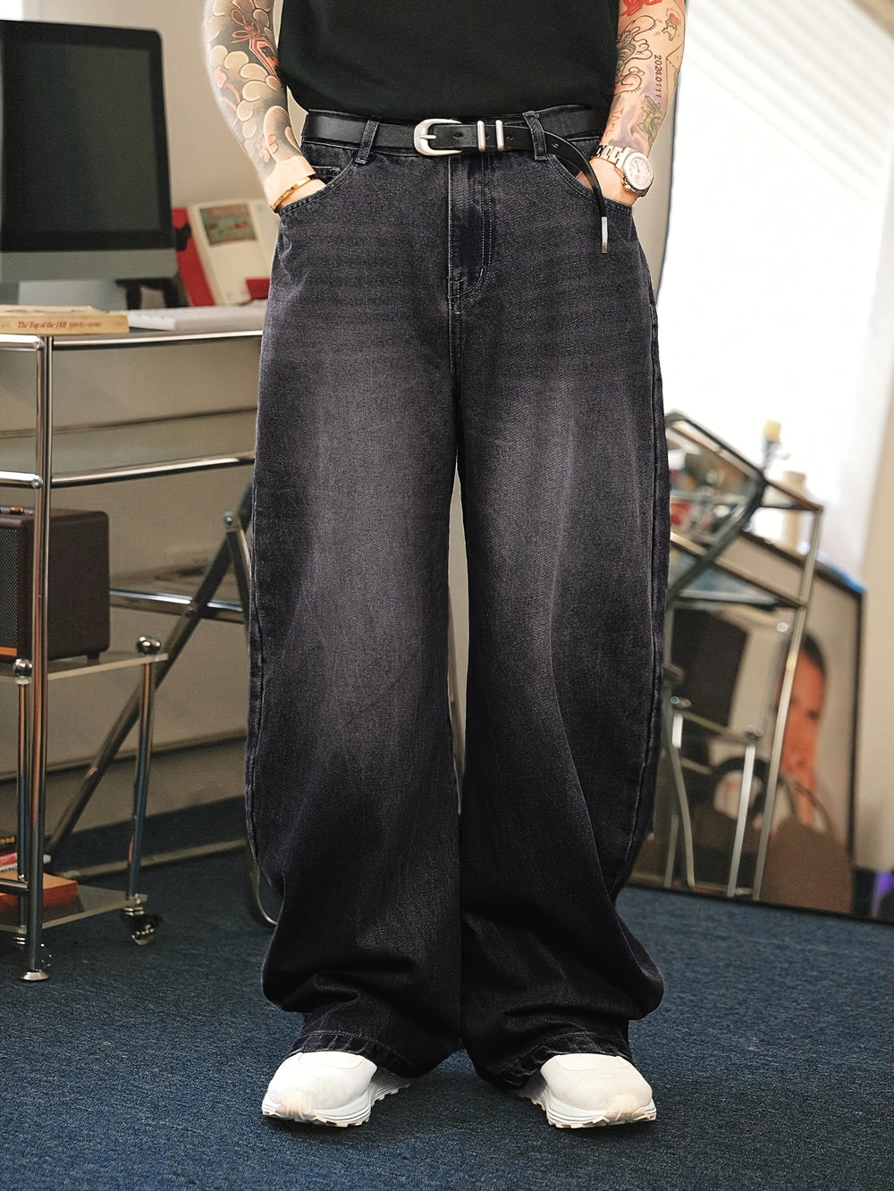 Baggy Jeans Herren | Lockerer Schnitt Mit Vintage-Waschung
