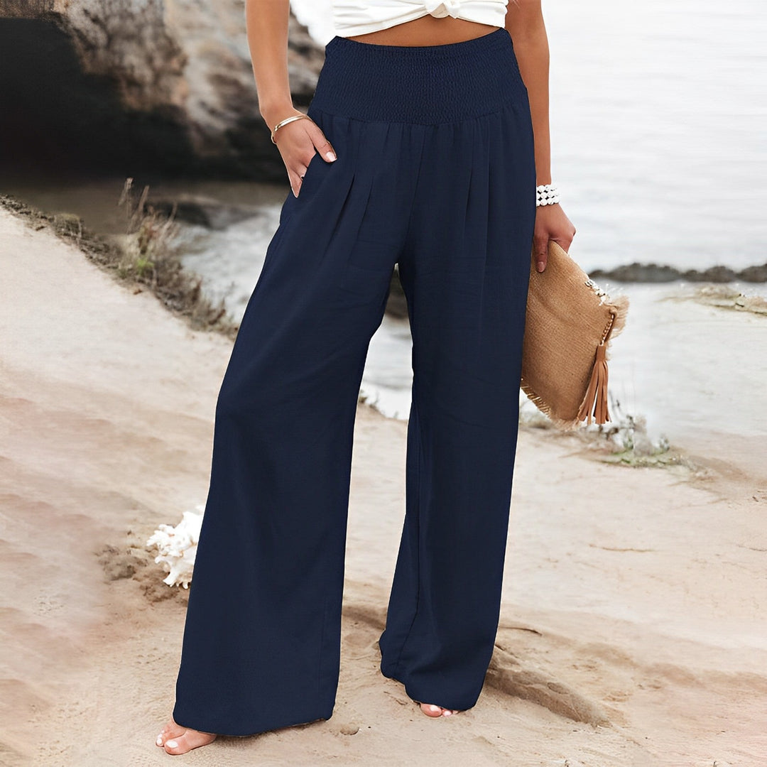 Elastischem Leinenhose für Damen