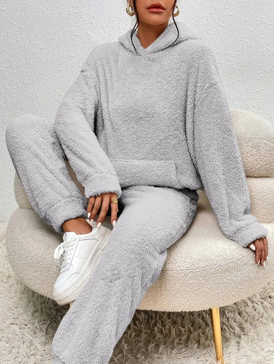 Damen Weiches Fleece Lounge-Set | Zweiteilig Gemütlich