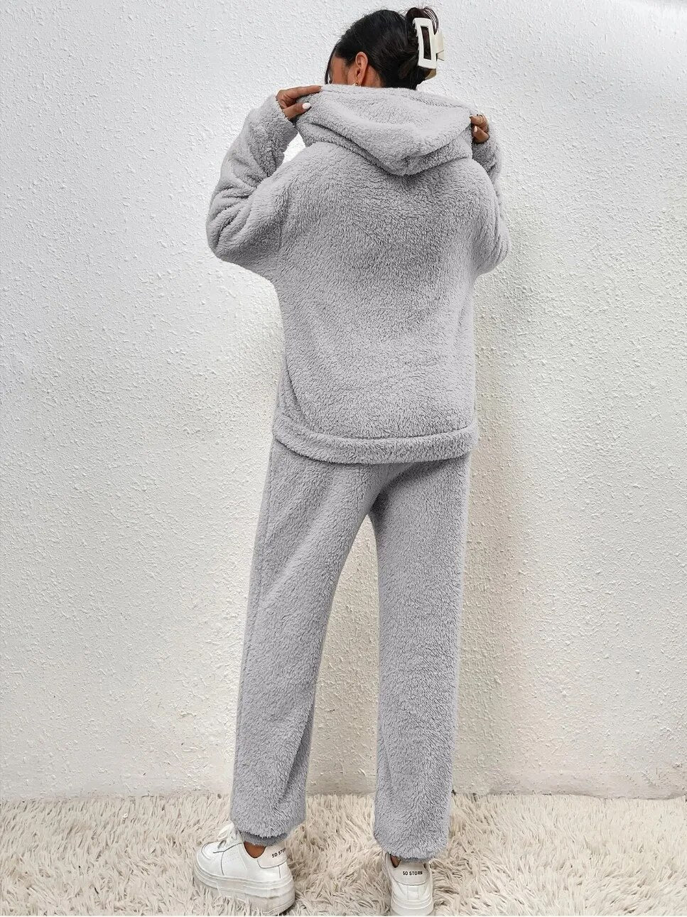 Damen Weiches Fleece Lounge-Set | Zweiteilig Gemütlich