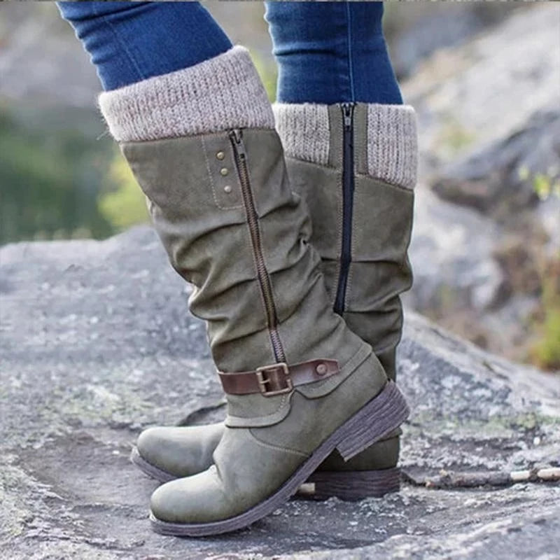 Damen Winter Stiefel | Outdoor warm hoch mit Absatz