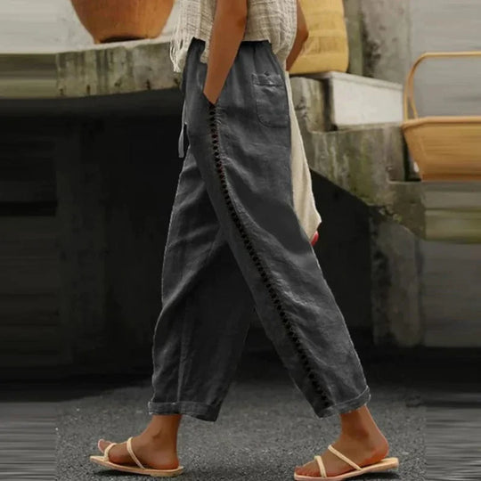 Leinen-Sommerhose für Damen