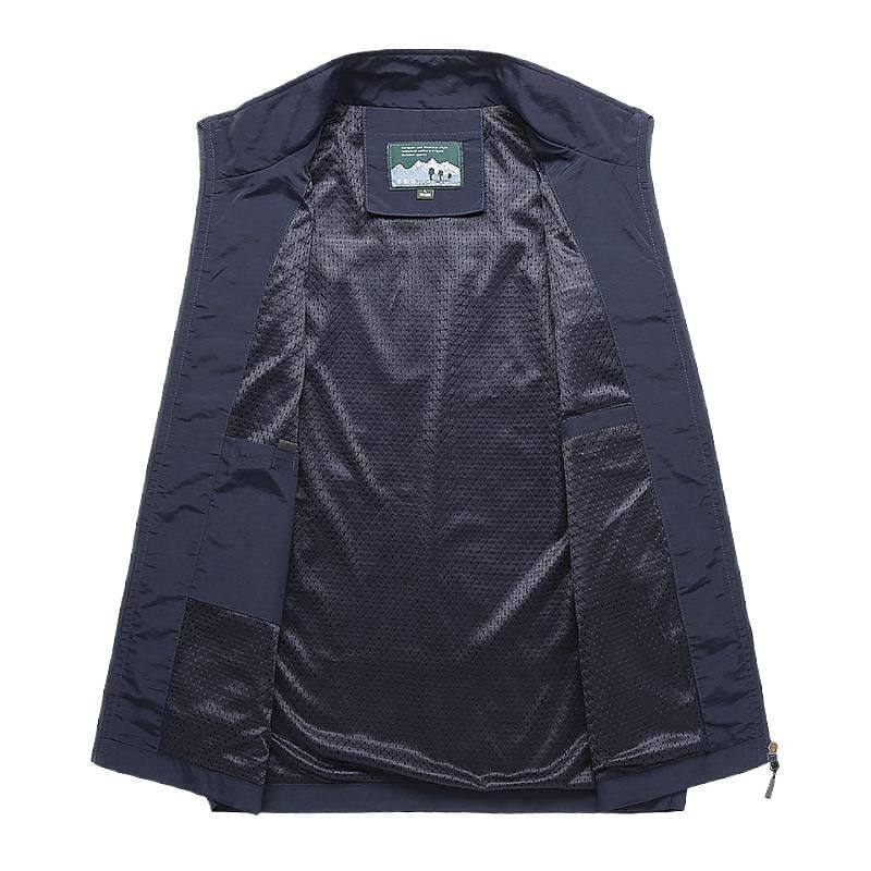 Leichte Weste Herren Für Outdoor | Herrenweste Mit Reißverschluss Und Taschen