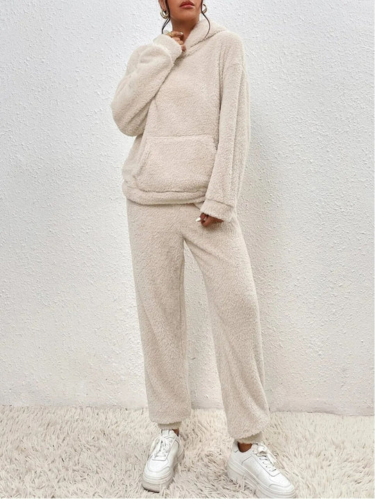 Damen Weiches Fleece Lounge-Set | Zweiteilig Gemütlich