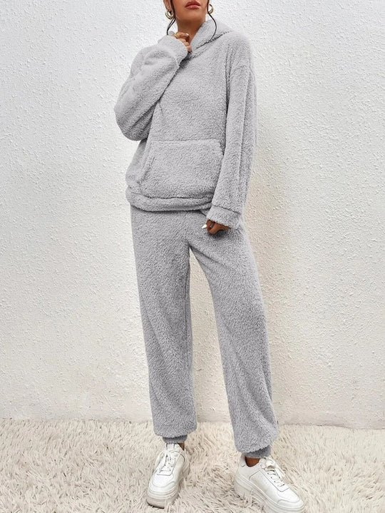 Damen Weiches Fleece Lounge-Set | Zweiteilig Gemütlich