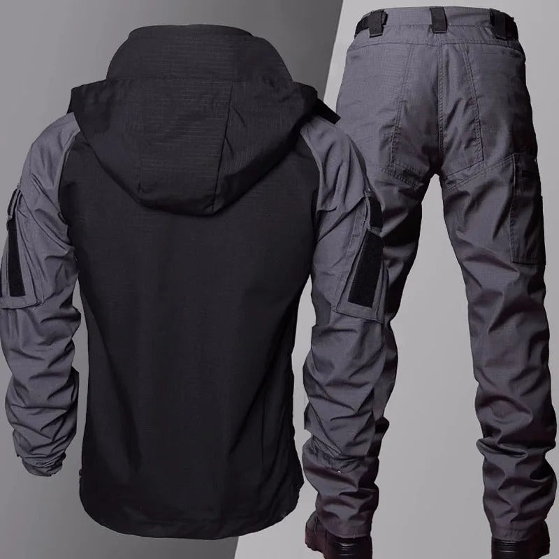 Herren Winterjacke und Hose im Set | Outdoor Design mit Kapuze und Reißverschluss