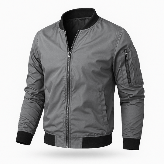 Herren Bomberjacke Leicht | Reissverschluss Jacke Freizeit