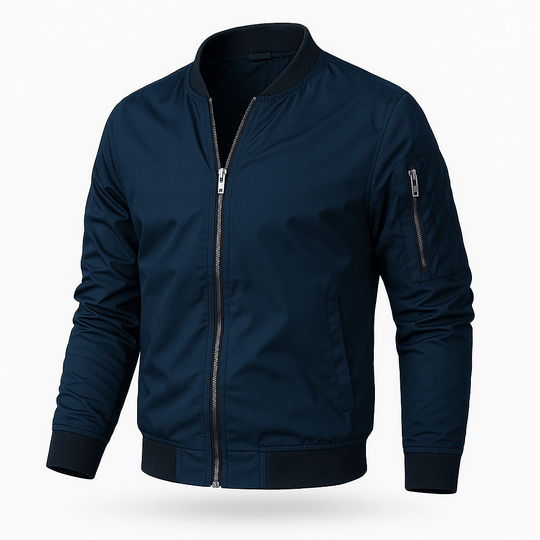 Herren Bomberjacke Leicht | Reissverschluss Jacke Freizeit