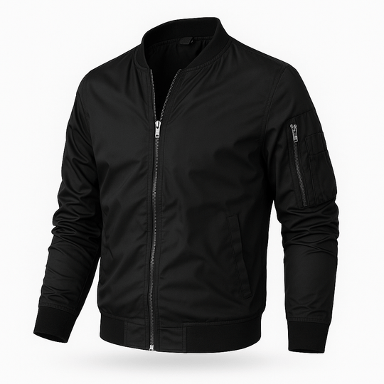 Herren Bomberjacke Leicht | Reissverschluss Jacke Freizeit