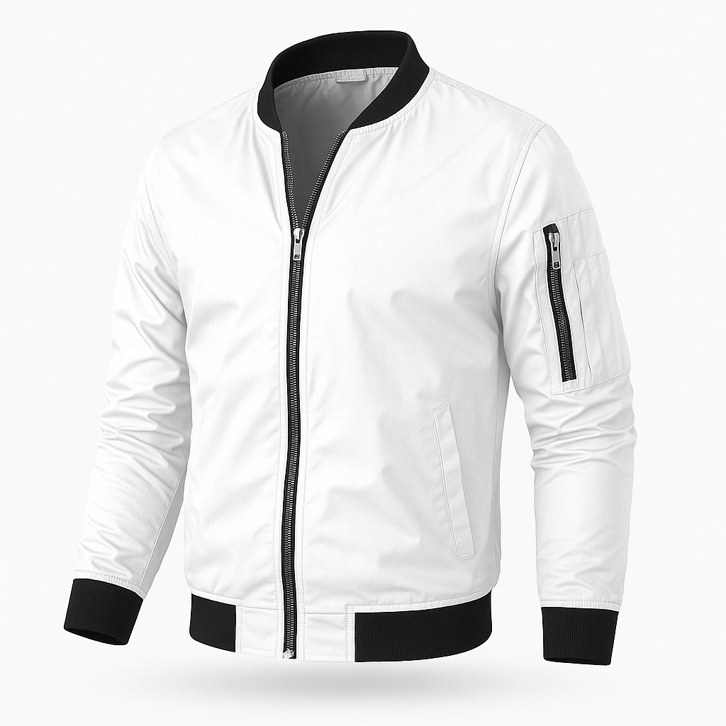 Herren Bomberjacke Leicht | Reissverschluss Jacke Freizeit