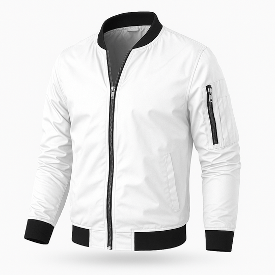 Herren Bomberjacke Leicht | Reissverschluss Jacke Freizeit