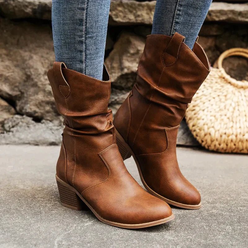 Damen Stiefel | Modische Stiefeletten mit Absatz