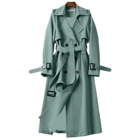Damen Eleganter Trenchcoat | Klassisch Lang