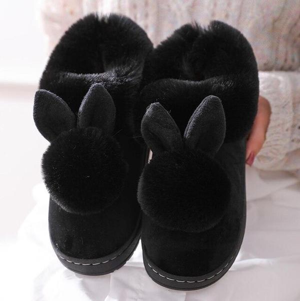 Damen Hausschuhe Hase Warm | Niedlich & Alltagstauglich