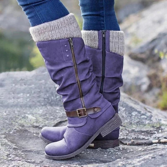 Damen Winter Stiefel | Outdoor warm hoch mit Absatz
